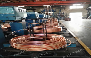 Copper Brass Bronze Rod Continuous Casting Machine Process , Upward Casting Machine