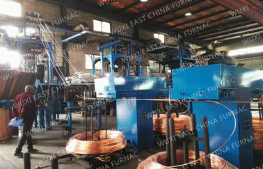 Copper Rod 8mm Upward Continuous Casting Machine Frequency Cored Melting Holding Furnace